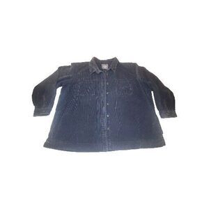 LL Bean Vintage Women's Corduroy Button-Down Top Shacket Layer Jacket Size 3X